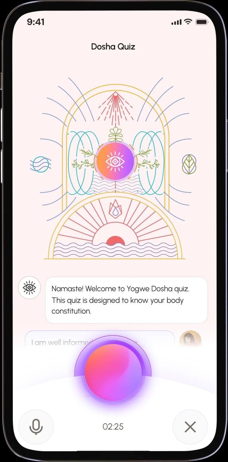 Step 1: Take the Yogwe Dosha Quiz to discover your Ayurvedic body type